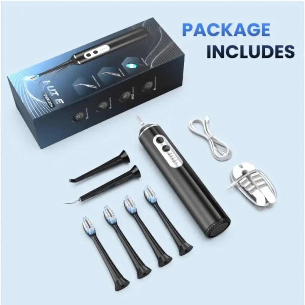 Speed Sonic Electric Toothbrush 3 Soft Bristle Heads IPX7 Waterproof Wireless